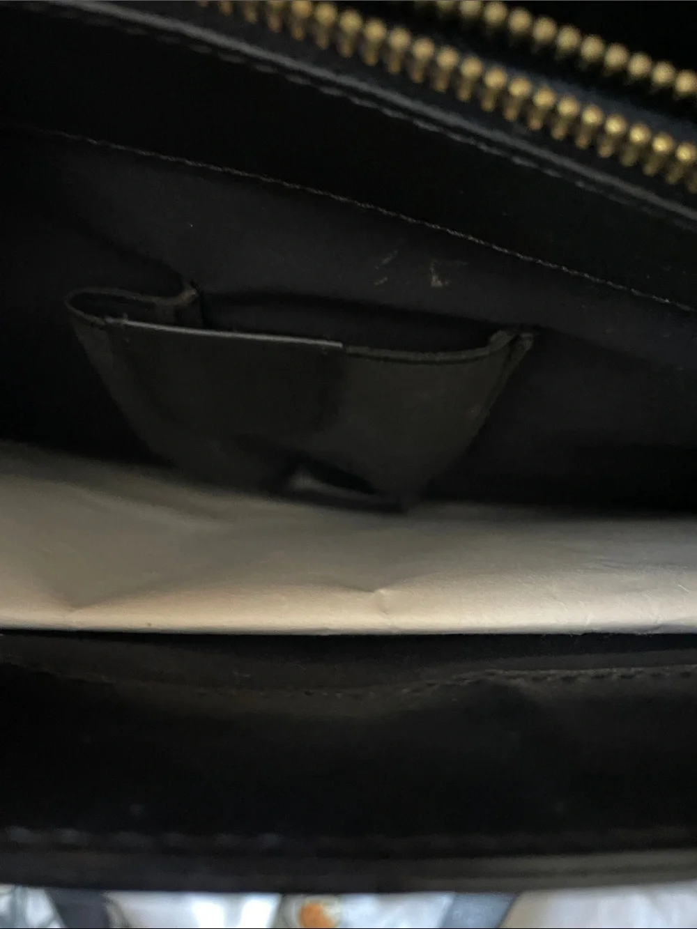 Celine Black Embossed Logo Leather Top-Handle Briefcase